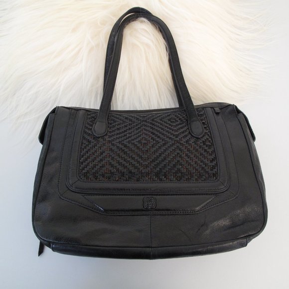 ELLIOT LUCA Woven Metallic Leather Shoulder Bag - Picture 4 of 16
